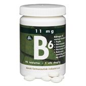 Mega B 6 vitamin 11 mg.  90 tabletter. 